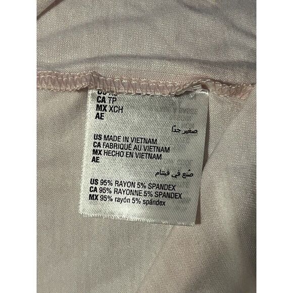 INC Women's Pink Tie-Dye Button Down Top & Shorts Pajama Set Extra Small NWT - Picture 4 of 5